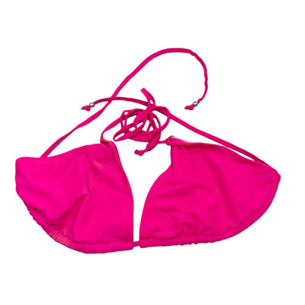 Hot Pink String Bikini Top Only